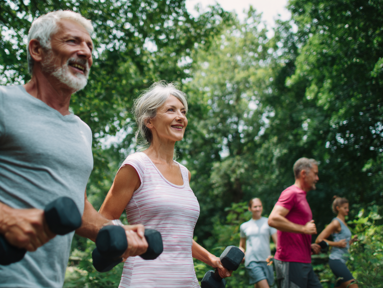 Oameni de diferite vârste în activități de fitness